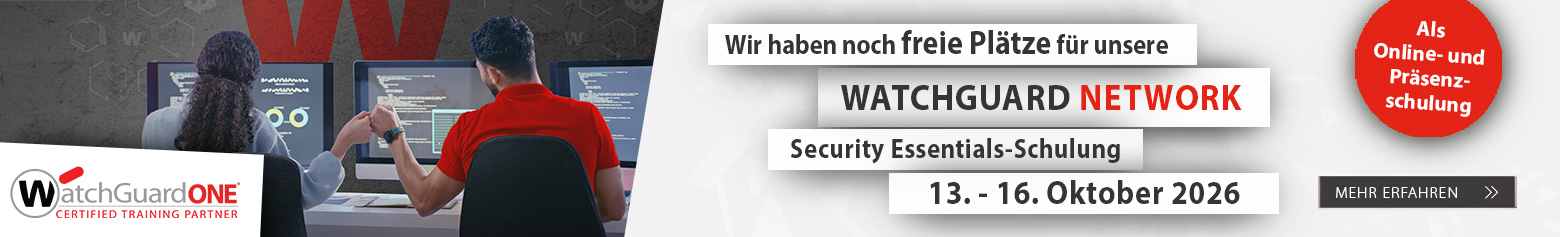 WatchGuard Network Security Essentials-Schulungen