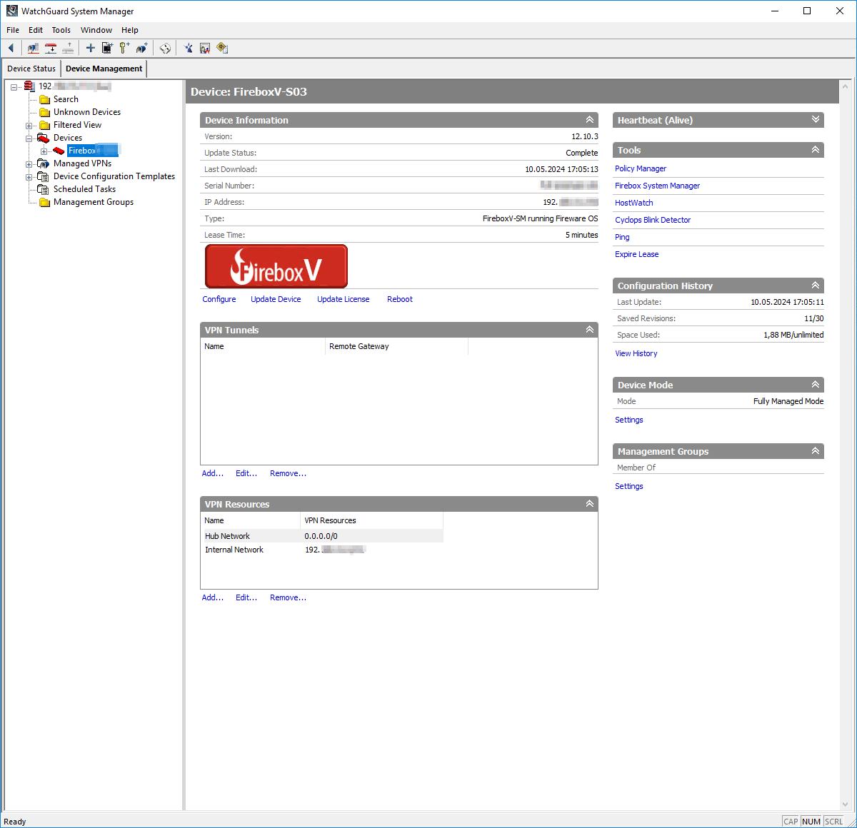 WatchGuard Management Server BOC ITSecurity GmbH