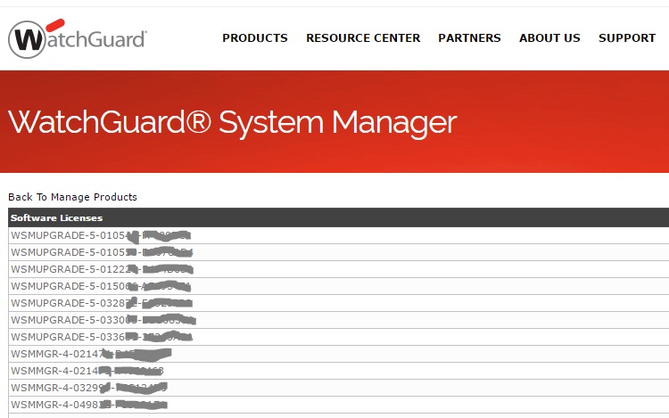 Watchguard Management Server Lizenzen 2