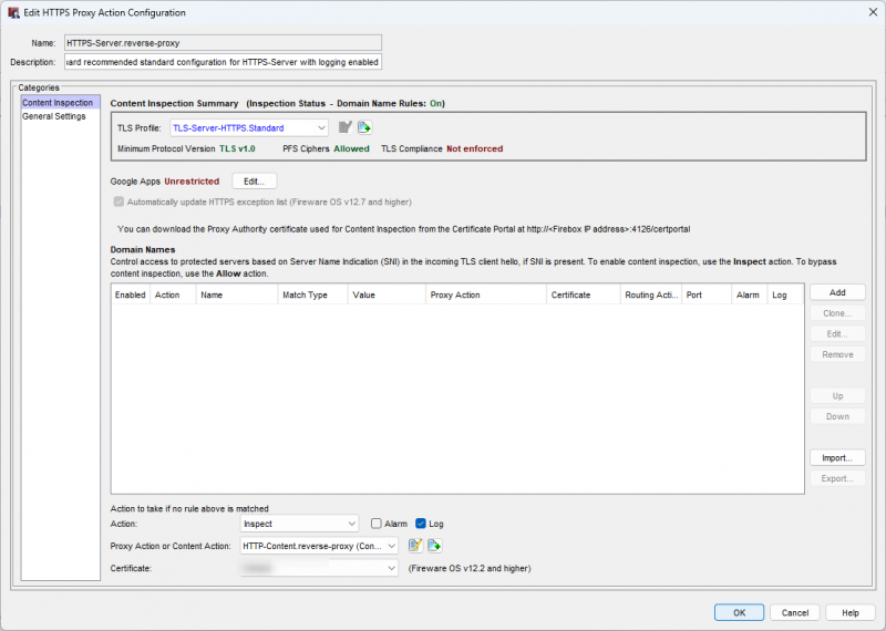 HOWTO: Reverse Proxy mit HTTPS Content Inspection und Content Actions ...