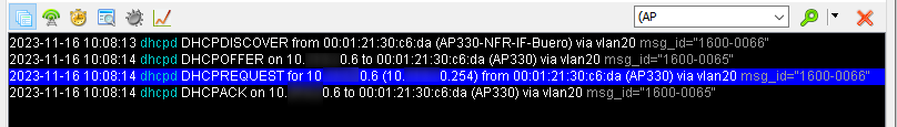 AP reset DHCP-Anfrage