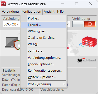 Firewall-Einstellungen
