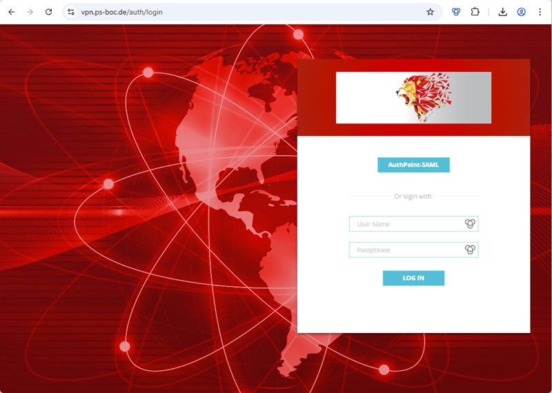 Access Portal Loginpage Standard