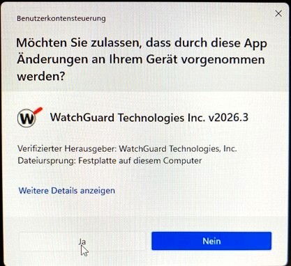 WSM Benutzerkontensteuerung
