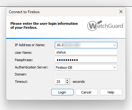 WSM Connect to Firebox